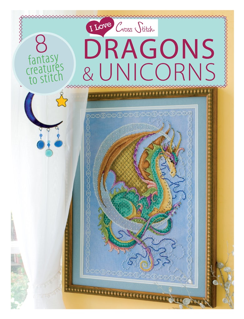 Book cover image for I Love Cross Stitch – Dragons & Unicorns ISBN: 9781446361672